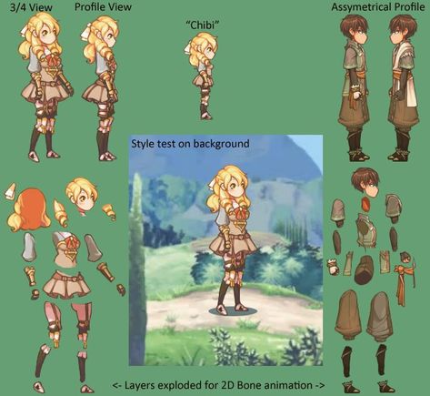 2d Rigging Animation, 2d Game Character Design, Puppet Animation, Puppet Character, Animation Tips, 2d Character Animation, Animation References, Poses Anime, Character Rigging