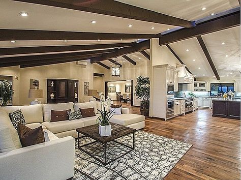 1000+ ideas about Modern Ranch on Pinterest | Mid Century, Mid ... California Ranch Home Floor Plans, Modern Ranch Style Homes Interior Decor Living Room, Modern Ranch Style Homes Interior Decor, Luxury Ranch Style Homes, Dark Beams, California Ranch Style Homes, Modern Ranch Style Homes, Rambler House, House Plans Modern