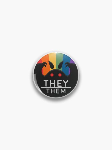 Cryptid Gender, They Them, They Them Pronouns Pin, She/they Pronouns Meaning, I Identify As A Threat My Pronouns Are Try/me, Pronoun Buttons, Pride Pins, They Them Pronouns, Ghost Drawing