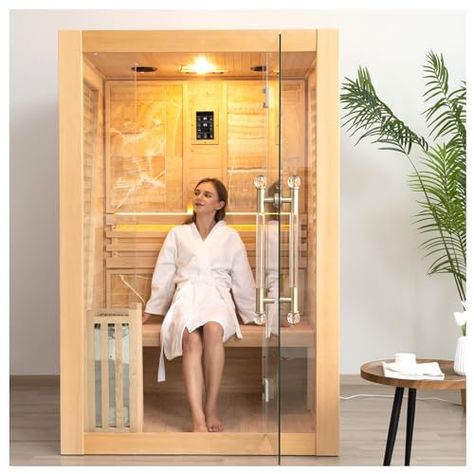 Indoor Spa Room, Home Steam Sauna, Canadian Hemlock, Indoor Spa, Steam Sauna, Led Reading Light, Outdoor Sauna, Sauna Room, Spa Center