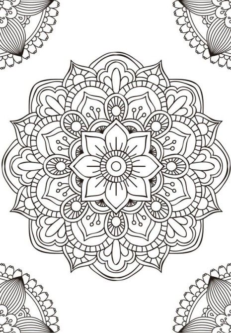 Las mejores imágenes de mandalas en blanco y negro para colorear Mandalas Painting, Mandalas Drawing, Mandalas Design, Mandala Design Art, Mandala Coloring Pages, Mandala Tattoo, Mandala Drawing, Zentangle Art, Zentangle Patterns