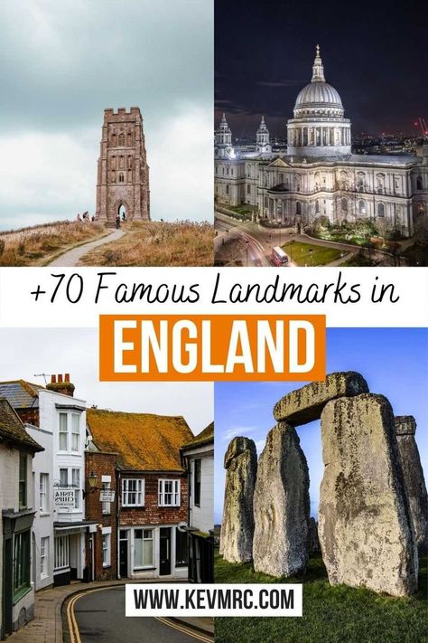 +70 famous landmarks in England. Discover the best places to see in England. travel england | england travel #england Travel England, Instagram Places, Travel Uk, United Kingdom Travel, Travel Destinations Bucket Lists, Travel Inspiration Destinations, Visiting England, Europe Vacation, Famous Landmarks