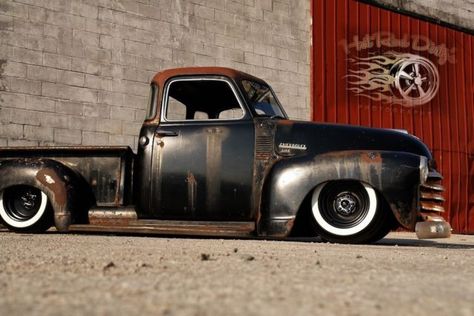 Slammed 3100 Chevy Hot Rat Street Rod Patina Pickup Air Ride Bagged C10 COLD AC for sale Custom Rat Rods, Slammed Trucks, Rat Rod Trucks, Vintage Pickup, Truck Detailing, Lowrider Trucks, Chevy 3100, Chevrolet Truck, Vintage Pickup Trucks