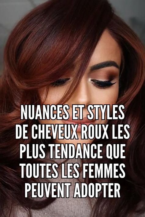 La plupart des gens décrivent cheveux auburn comme une nuance de brun-rouge. Cependant, tous les amoureux des cheveux roux savent que c'est bien plus que cela. La vérité est que l'auburn a des nuances à la fois rouges et brunes, mais ce qui différencie cette teinte d'un brun-rouge typique, c'est la richesse de la couleur. Les cheveux auburn sont magnifiques sur les peaux claires et olivâtres.
// Crédit photo : Instagram @candicemohan.tt Auburn Hair, Photo Instagram, Auburn