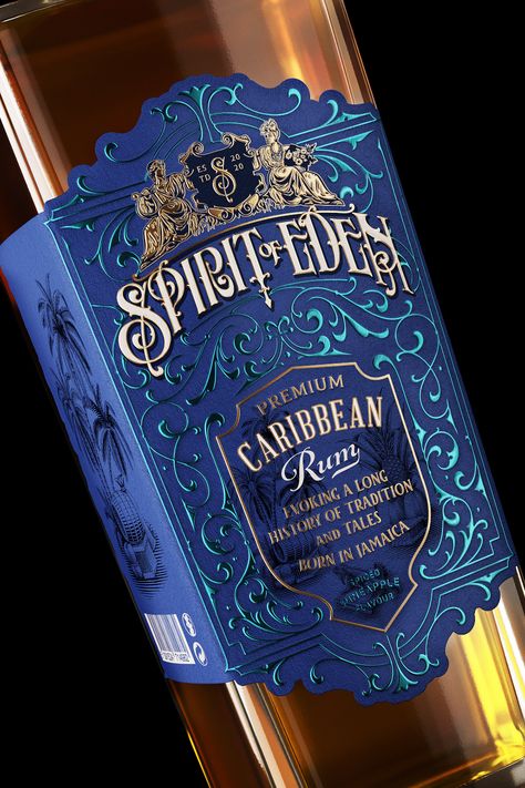 Spirit of Eden on Behance Mannheim, Spirit Bottle Label Design, Wine Bottle Design Label, Spirits Bottle Design, Spirits Label Design, Spirits Packaging Design, Luxury Box Design, Vodka Labels, Whiskey Label