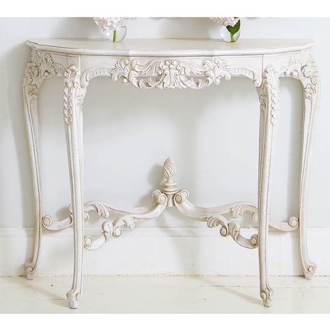 Shabby Chic Console Table, White French Furniture, French Console Table, White Console Table, Carved Table, White Bedside Table, French Bedroom, French Style Furniture, Indian Furniture