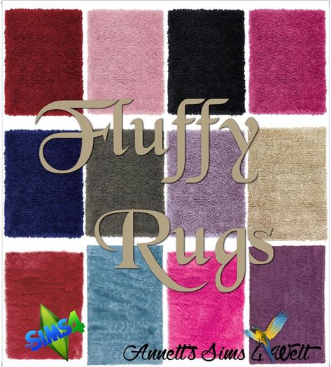 Annett's Sims 4 Welt: Fluffy Rugs - Update 07.07.2016 Fluffy Rugs, Die Sims 4, Nikki Sims, Sims 4 Cc Kids Clothing, Sims 4 Bedroom, Sims 4 Clutter, Free Sims 4, The Sims 4 Packs, Sims 4 Children