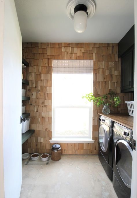 Cedar Shake Interior Wall, Cedar Shakes Accent, Cedar Shake Wall Interiors, Cedar Shake Accent Wall, Cedar Shakes Interior Wall, Simple Diy Accent Wall, Cedar Accent Wall, Ideas For Accent Walls, Accent Wall Tutorial