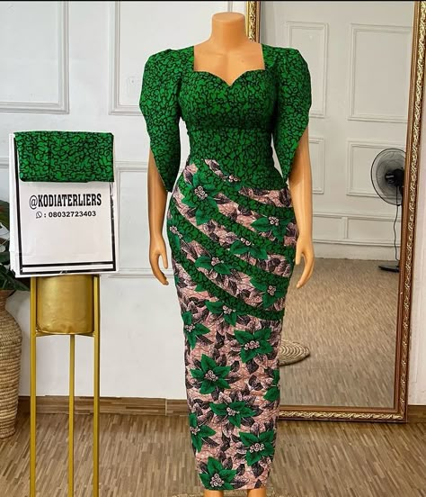 Latest And Best Ankara Styles for Ladies 2024. - Ladeey Latest Ankara Styles 2024 Long Gown, Two Pattern Ankara Styles Gown, Two Different Ankara Combination Styles, Lastest Style For Ankara For Ladies, 4yards Ankara Gown Style, Two Pattern Ankara Styles, Ankara Dress Styles 2024, 2024 Ankara Styles For Ladies, Ankara Long Gown Styles For Ladies 2024