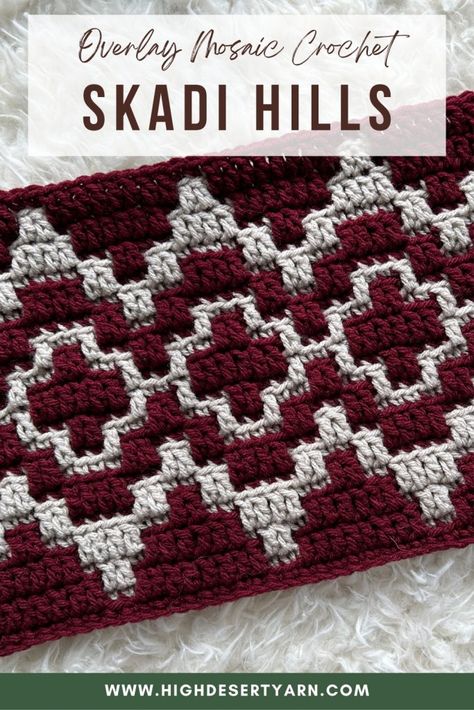 Mosaic Crochet Cowl Free Pattern, Mosaic Crochet Tutorials Free, Nordic Mosaic Crochet Patterns, Mosaic Chart Crochet, Crochet Overlay Pattern, Crochet Overlay Mosaic Pattern Free, How To Do Mosaic Crochet, Inset Mosaic Crochet Patterns Free Charts, Mosaic Crochet Charts Free