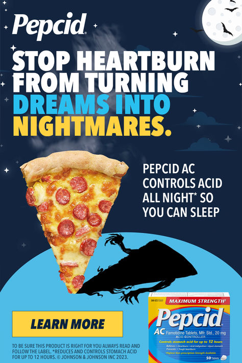 Pepcid reduces and controls stomach acid for up to 12 hours, helping make nighttime heartburn a thing of the past. Tap the Pin, and learn more. To be sure this product is right for you, always read and follow the label ©Johnson & Johnson Inc. 2023 Night Vale, Acid Indigestion, Cute School Stationary, Beast Creature, Johnson Johnson, Upset Stomach, Stomach Acid, Mary J, Johnson And Johnson