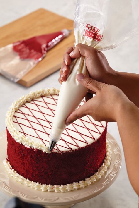 #LoveIsInTheBaking and there's no cake more heart-warming than a classic Red Velvet. Click the image for our recipe. Christmas Garnish, Velvet Chocolate Cake, Cake Garnish, Red Velvet Cake Decoration, Red Velvet Chocolate Cake, Red Velvet Birthday Cake, Red Velvet Chocolate, Rodjendanske Torte, Red Velvet Recipes