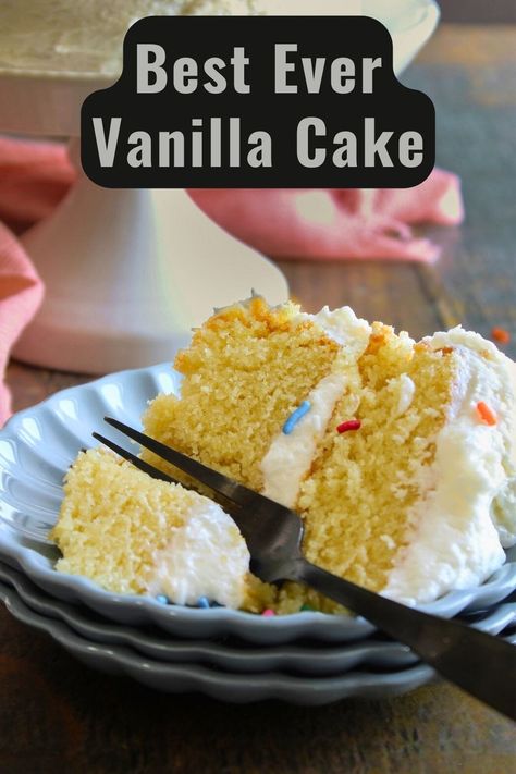 Looking for an easy and delicious gluten-free cake to make for all your celebrations? Then you need to make this gluten-free vanilla cake. | Vanilla Cake | Easy Recipe | grainfreetable.com Homemade Gluten Free Cake Mix Recipes, Super Moist Gluten Free Vanilla Cake, Small Gluten Free Cake, Gluten Free Sheet Cake Recipes, Gluten Free Bundt Cake Recipes, Gluten Free Cakes Recipes, Gluten Free Yellow Cake Recipe, Gluten Free Cake Mix Recipes, Vanilla Cake Easy