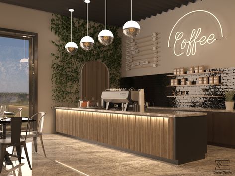 Counter Cafe Design, Modern Cafe Interior Design, Coffee Cafe Interior, Cafe Design Inspiration, Shop Counter Design, Cafeteria Design, Home Decor Ideas Bedroom, Modern Coffee Shop, Bakery Design Interior