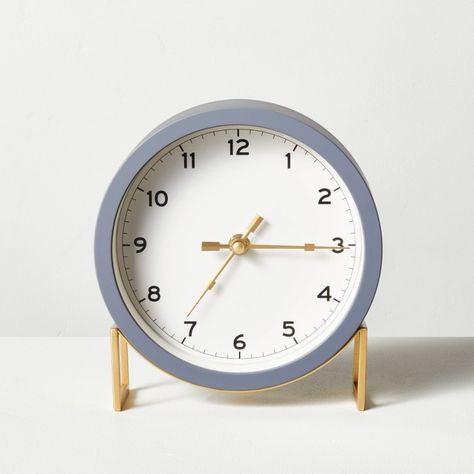 Brass Wall Clock, Mantle Decor With Clock, 1925 Bungalow, Reading Place, Bedroom Clock, Magnolia Home Decor, Living Room Clock, Plain Frames, Cute Clock