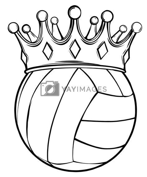 Sports Drawings Easy, Volleyball Player Drawing, Volleyball Drawings, Volleyball Coloring Pages, Volleyball Art, Volleyball Drawing, Poison Tree, Travel Doodles, Ball Vector