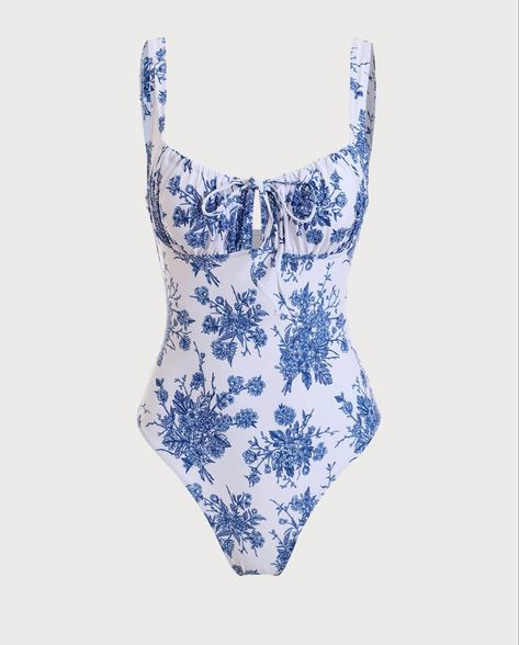 #onepiece #swimsuit #bikini #aesthetic #summeroutfit #summervibes #beach #beachday #beachlover #lightblueaesthetic #floral #summervacation Light Blue Swimsuit, Swimsuit Aesthetic, Club Skirts, Cute One Piece, White Bathing Suit, Light Blue Aesthetic, Flattering Swimsuits, Floral One Piece, Floral One Piece Swimsuit