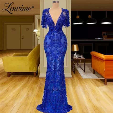 Royal Blue Prom Dress Long Sparkle, Evening Dresses 2022, Flower Floor, Celebrity Prom Dresses, Mermaid High, Bodycon Gown, Dinner Gown, Gala Dress, Fashion Forward Outfits