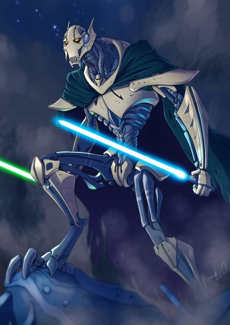 Artist: Galehowl Tragic Villain, General Grievous, Simple Person, Star Wars Background, Star Wars Sith, Dark Side Star Wars, High Ground, Star Wars Characters Pictures, Star Wars Droids