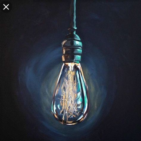 Bulb Painting, Light Bulb Art, Painted Light Bulbs, Christian Art Print, Prophetic Art, Cute Canvas Paintings, Be The Light, Painting Art Lesson, A Level Art