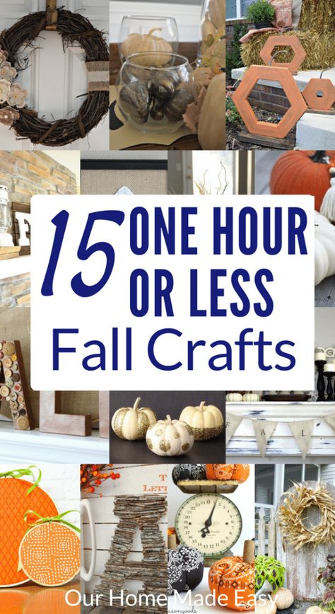 Easy Diy Fall Crafts, Crafts Thanksgiving, Fall Crafts For Adults, Fall Decor Diy Crafts, Diy Girls, Easy Fall Crafts, Crafts For Seniors, Inspire Me Home Decor, Fall Halloween Crafts