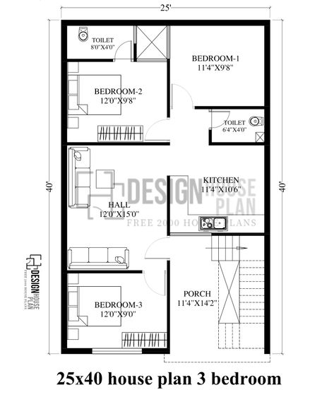 1000 Sq Ft House Plans 3 Bedroom Indian Style | 25x40 plans 1000sq Ft House Plans 3 Bedroom, 1000 Sq Ft House Plans Indian, 1000 Sq Ft House Plans 2 Bed, 25x40 House Plans 2bhk, 1000sqft House Floor Plans, 900 Sq Ft House Plans 3 Bedroom, 25×40 House Plan, Small House Floor Plans 3 Bedroom Layout, 25 X 40 House Plans