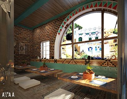 Nubian Design Interior, Nobian Designs, Nubian Interior Design, Nubian Style Interior Design, Nubian Restaurant Design, Punjabi Theme Restaurant Interior, Arabic Style Restaurant Design, Arabian Cafe Interior Design, Goan Restaurant Design