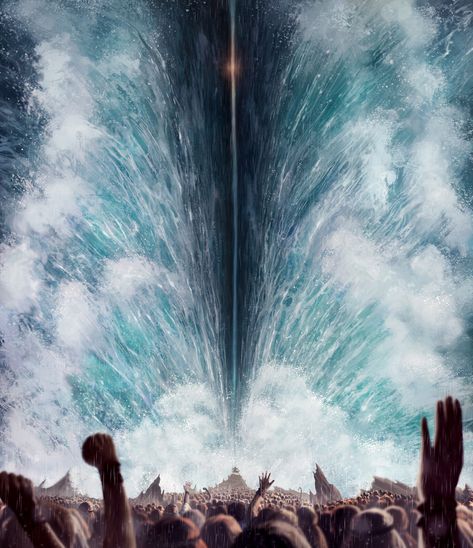 Red Sea Parting, Louiz Brito on ArtStation at https://www.artstation.com/artwork/D59830 Red Sea Parting, Sea Images, Parting The Red Sea, Biblical Artwork, Bible Artwork, Christian Illustration, Jesus Wall Art, Prince Of Egypt, Jesus Artwork