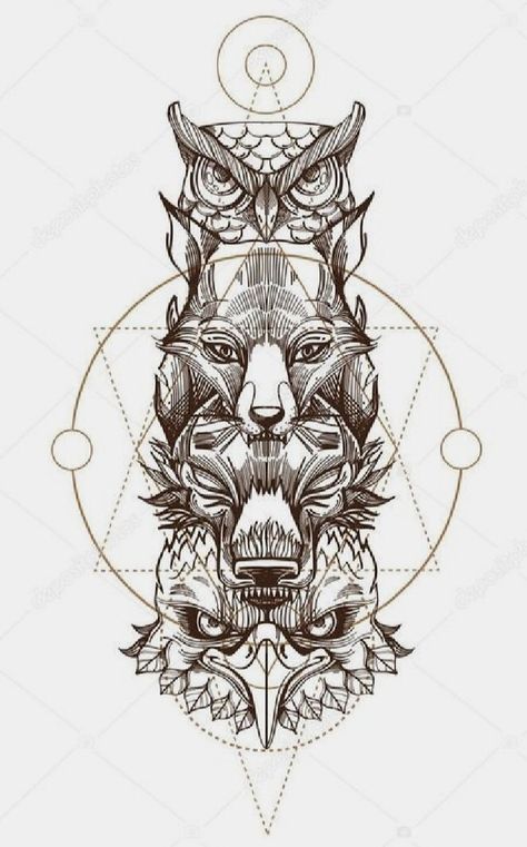 Native American Animal Symbols, Berserker Tattoo, Cherokee Art, Owl Tattoo Drawings, Tattoo Ideas Males, Lucky Tattoo, Totem Tattoo, Spirit Tattoo, Native Tattoos