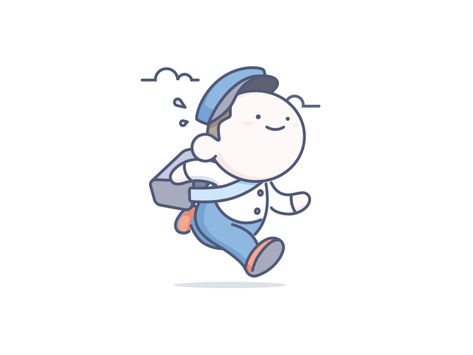 postman designed by IanSui. Connect with them on Dribbble; the global community for designers and creative professionals. 2d Character Animation, Simple Character, Character Design Girl, Outline Illustration, Studio Visit, 강아지 그림, 카드 디자인, Baby Drawing, Character Design Sketches