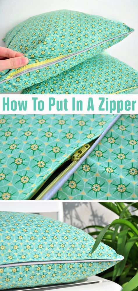 How To Put In A Zipper For Pillow With Cording. How to Sew Zipper Pillows with Piping. Sew Cushion Covers With Zipper, No Zipper Cushion Cover, Zippered Pillow Cover Tutorial, How To Put In A Zipper, Pillow Covers With Zipper Diy, Pillow With Piping And Zipper, Sewing In A Zipper, How To Sew In A Zipper, How To Sew A Zipper