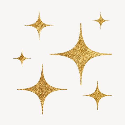 Gold sparkle clipart, metallic effect in aesthetic design vector | premium image by rawpixel.com / Pinn Divine Aesthetic Gold, Gold Stars Aesthetic, Gold Poster Design, Gold Star Png, Cutouts Aesthetic, Christmas Clipart Border, Shine Aesthetic, Gold Graphic Design, Sparkle Sticker