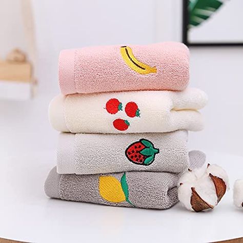 Amazon.com: Sense Gnosis 100% Cotton Kids Facial Towels, Fingertip Towels for Bathroom Cute Hand Towel Set Embroidered Children Towels Washcloths 10 x 20 inches(4 Pack in 4 Color) : Home & Kitchen Cute Towels, Bathroom Cute, Embroidered Bath Towels, Towels For Bathroom, Baby Washcloth, Towels Kids, Fingertip Towels, Embroidered Towels, Face Cloth