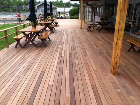 Ipe decking at Norwalk Yacht Club Ipe Deck, Ipe Wood Deck, Mahogany Decking, Wood Decks, Ipe Decking, Hardwood Decking, Deck Installation, Ipe Wood, Decking Material