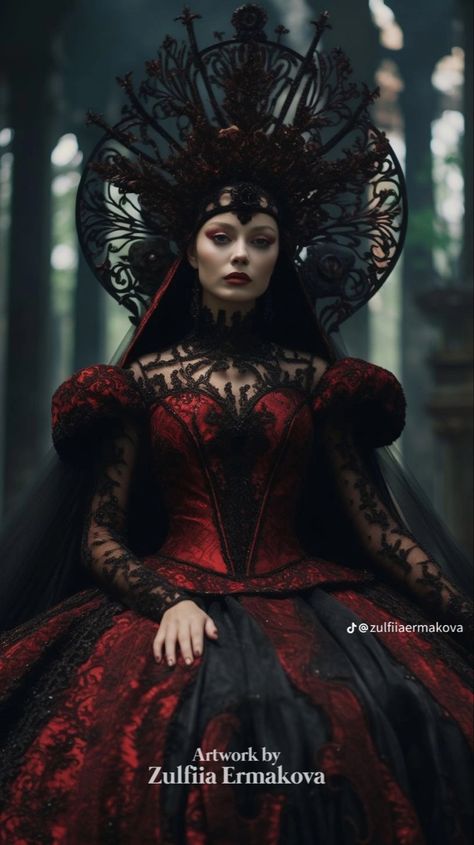 Dark Queen Dress, Dark Queen, Royalty Aesthetic, Masquerade Costumes, Queen Costume, Gothic Aesthetic, Steampunk Costume, Fantasy Castle, Black Artwork