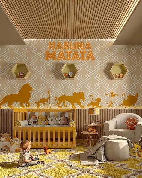 Lion King Room Ideas Kids, Nursery Disney Theme, Nursery Ideas Disney Themed Rooms, Lion King Nursery Theme, Lion King Bedroom Ideas Kids, The Lion King Nursery, Lion King Nursery Boy, Nursery Themes 2023, Lion King Baby Nursery