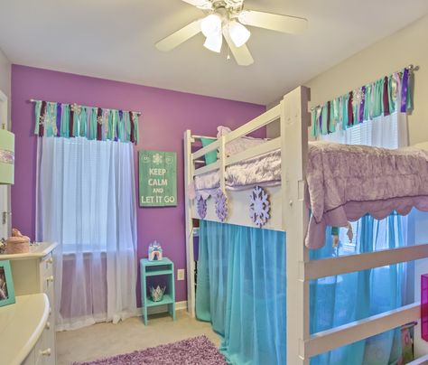 Elsa frozen room Elsa Room Decor, Frozen 2 Bedroom Ideas, Elsa Room Ideas, Girls Frozen Bedroom Ideas, Toddler Frozen Bedroom, Elsa Bedroom Ideas Frozen Room, Frozen Room Decor Ideas, Frozen Bedroom Ideas Toddler, Frozen Toddler Room