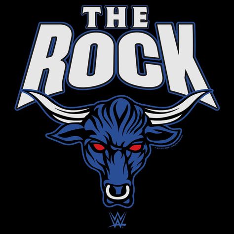 The Rock Logo, Wrestling Tattoos, The Rock Photos, Bull Tattoo, Wwe The Rock, Wwe Logo, Dwayne The Rock Johnson, The Rock Johnson, Wrestling Posters