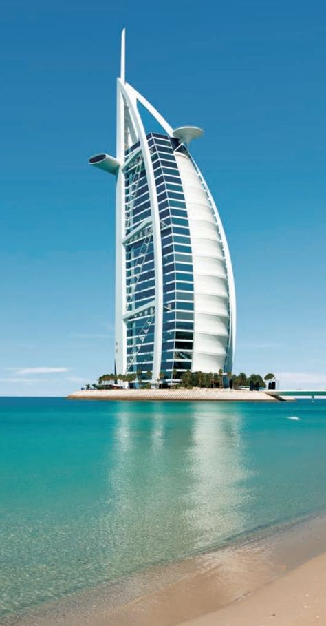 Tom Wright/Atkins, Burj Al Arab hotel,  Dubai in 1994 Phone Wallpapers, Architectural Styles, Sailing, Tom Wright, Burj Al Arab, Dubai Hotel, Dont Touch My Phone Wallpapers, Architecture Fashion, Luxury Hotel