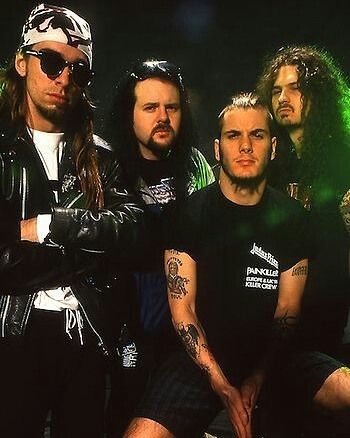 635 Likes, 3 Comments - P A N T E R A 🇫🇮 (@panterapage) on Instagram: “Thank y'all for 23k! #rexbrown #vinniepaul #philanselmo #dimebagdarrell” Rex Brown, Dimebag Darrel, Pantera Band, Vinnie Paul, Phil Anselmo, Cowboys From Hell, Dimebag Darrell, Groove Metal, Famous Musicians