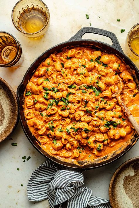 One-Pot Italian Shells and Cheese Italian Shells, One Pot Italian, Creamy Italian Pasta Salad, Oven Roasted Shrimp, Shells And Cheese, Ricotta Stuffed Chicken, The Defined Dish, Defined Dish, Cheese Stuffed Shells