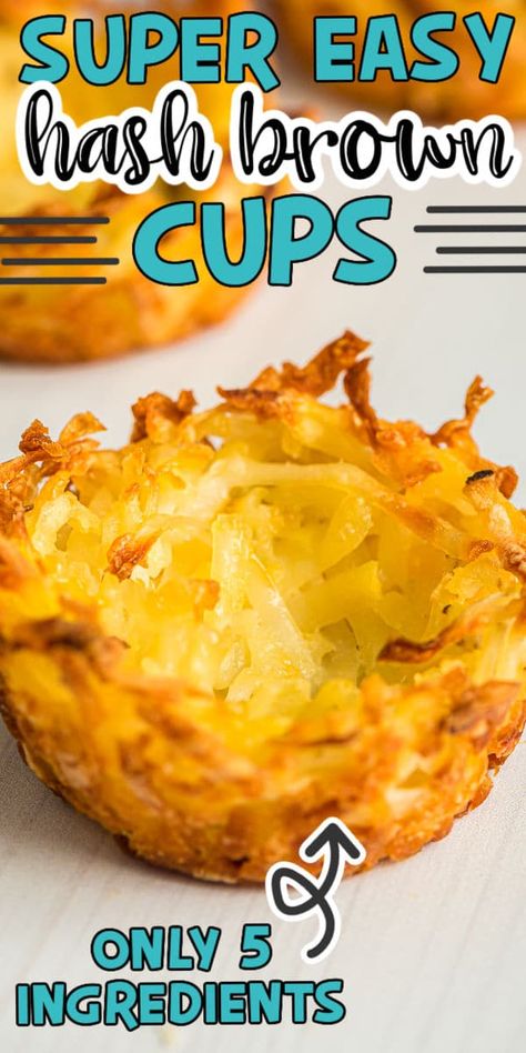 Hash Brown Muffin Cups, Hash Brown Muffins, Easy Hashbrowns, Hash Brown Cups, Breakfast Hashbrowns, Hashbrown Recipes, Brown Cups, Potato Bites, Muffin Tin Recipes