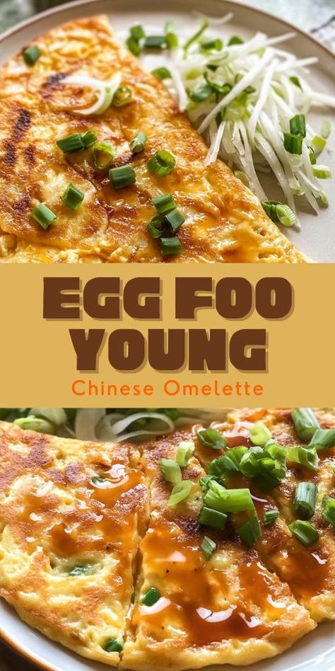 Egg Foo Young is a classic Chinese dish that transforms simple ingredients into a delicious meal! 🍳🥢 Made with eggs, vegetables, and savory seasonings, this dish is perfect for breakfast, lunch, or dinner. It’s quick, easy, and full of flavor, making it a go-to comfort food.  📌 Save this pin to enjoy a flavorful and easy Egg Foo Young recipe for your next meal! #EggFooYoung #ChineseFood #ComfortMeals #QuickDinners #ClassicRecipes #EasyCooking Egg Foo Young Recipe Easy, Vegetarian Egg Foo Young Recipe, Vegetable Egg Foo Young Recipe, Vegetable Egg Foo Young, Chinese Omelette, Egg Foo Young Recipe, Egg Omelette Recipe, Chinese Breakfast, Healthy Chinese