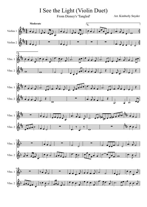 I See the Light (Violin Duet) | MuseScore #MaVi #Harmonics Violin And Piano Duet Sheet Music, Disney Violin Sheet Music, Sheet Music For Violin, Violin Duet Sheet Music, Violin Music Sheets, Sheet Music Violin, Free Violin Sheet Music, Disney Sheet Music, Violin Teaching