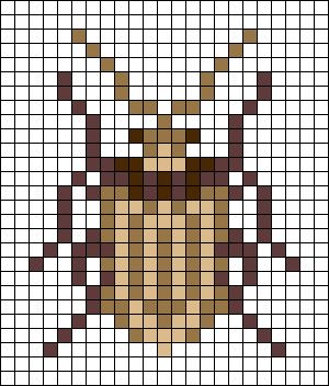 Alpha pattern #149690 | BraceletBook Insect Perler Bead Patterns, Bug Perler Bead Patterns, Insect Pattern, Spider Alpha Pattern, Alpha Patterns Bracelet Templates, Bug Grid Pattern, Bug Pixel Art Grid, Moth Pixel Art Grid, Frog Alpha Pattern