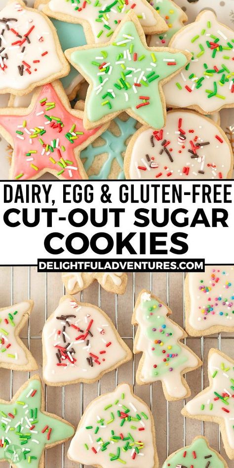 Everything Free Cookies, Aip Sugar Cookies, Gluten Free Cookie Press Cookies, Gluten Free Paleo Cookies, Vegan Almond Cookies Recipes, Vegan Gluten Free Sweets, Egg Free Gluten Free Cookies, Egg Free Cookies Christmas, Dairy And Gluten Free Snacks Easy Recipes