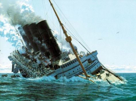 Rms Lusitania, Navi A Vela, German Submarines, Maritime Art, Abandoned Ships, Bermuda Triangle, Ocean Liner, Ghost Ship, Rms Titanic