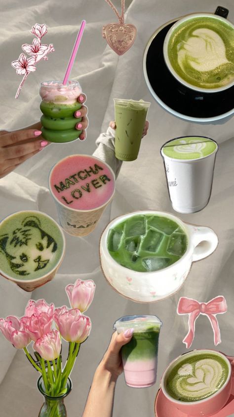 Drinking Tea Photography, Matcha Drink Recipes, Matcha Bars, Matcha Cafe, Matcha Drink, Iced Matcha Latte, Iced Matcha, Pretty Drinks, Matcha Latte