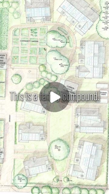 Building A Family Compound, Compound Living Home Plans, How To Start A Family Compound, Compound Living Ideas, Multi Family Compound Ideas Layout, Family Compound Layout Multi Homes, Family Compound Layout Multi, Family Compound Ideas, Multi House Family Compound