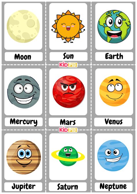 Planets Flashcards, Space Flashcards, Solar System Flashcards, Names Of Stars, Basketball Crafts, Names Of The Planets, About Planets, Solar System Activities, Planet Pictures